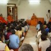 Poojya Swamiji with Children in Satsang Hall