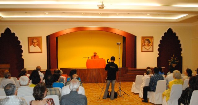 At the Sadhu Vaswani centre in Jakarta