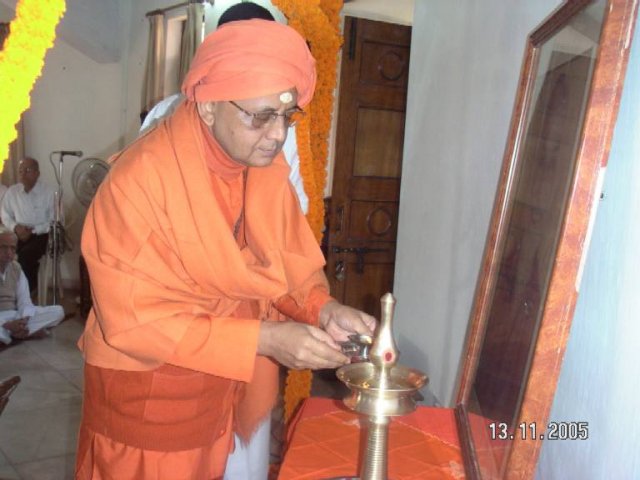 Lighting a lamp at CIRD