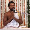 Sriman Chandrasekhara Sharma speaking at the Satram