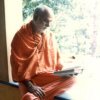 Glimpses of Ashram Life - Swamiji reading