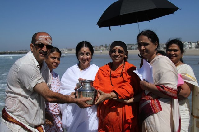 Handing over the North Pacific Ocean water to Maa